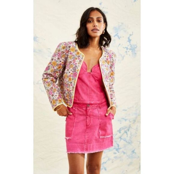 Love the Label Oliver Cotton Reversible Jacket Size Medium - Picture 2 of 6